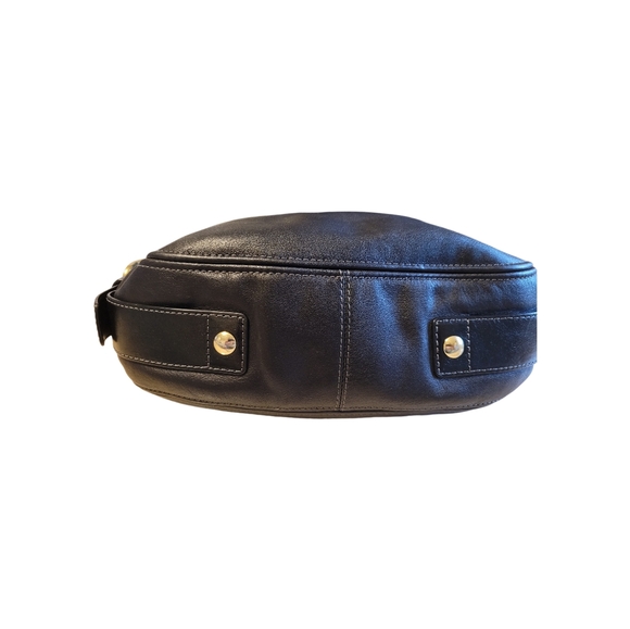 COACH CARLY Hobo Leather Shoulder Bag Black E0882-12671 EUC - Picture 3 of 13